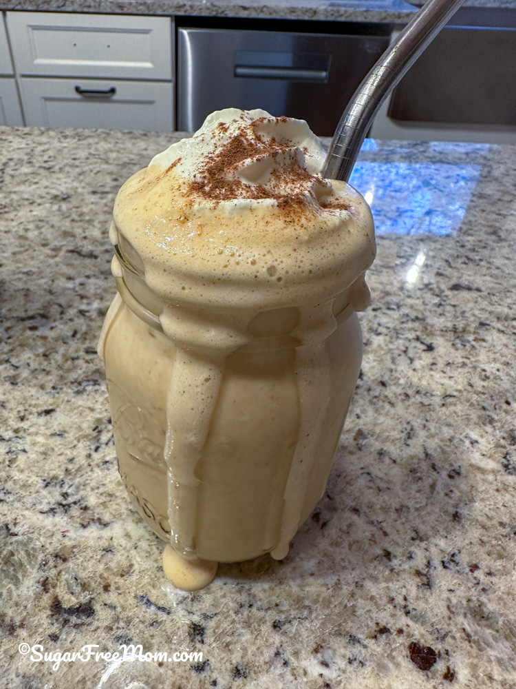 Low Carb Keto Sugar Free Pumpkin Pie Protein Smoothie